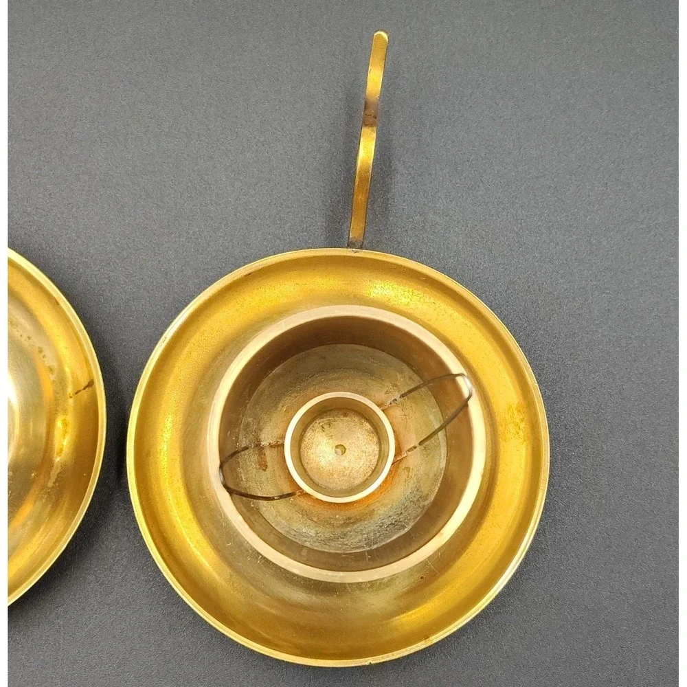 Set-2 Solid Brass Candle stick Chamberstick‎ Holders Secondary BB29.1GA1030.1739